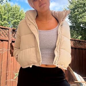 Cropped Puffer Jacket